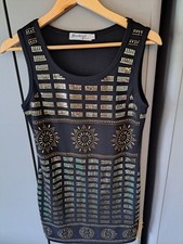Beautiful Redial Sleeveless Studded Detail Dress Size Large Brand New