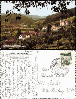 Fischerbach-Haslach im Kinzigtal Ortsansicht Fischerbach  Schwarzwald 1969