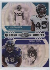 2020 Panini Contenders Optic Round Numbers K'Lavon Chaisson Patrick Queen 7l6