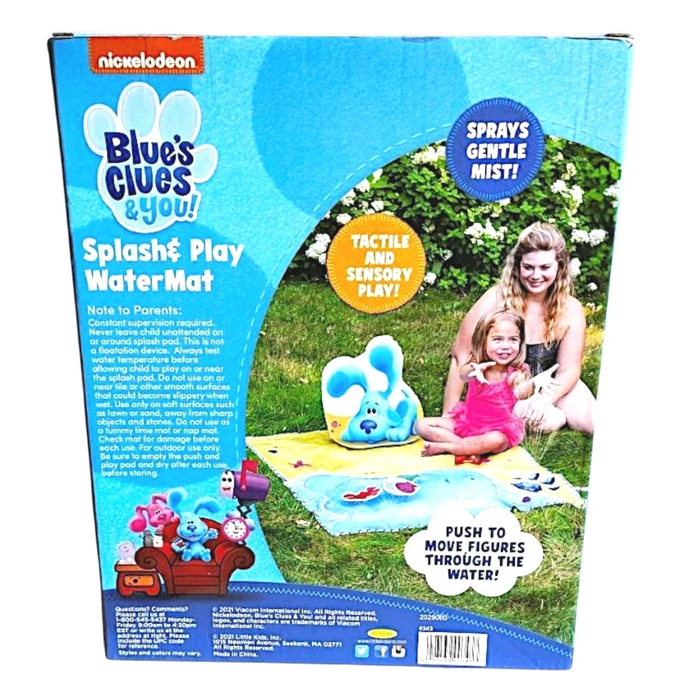 Kids Blue's Clues & You Nickelodeon Splash & Play Water Mat 18+ Months NEW - Image 2 of 4