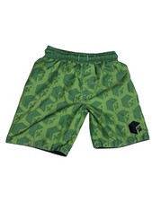 Minecraft Creeper Swim Trunks Boys Size 3 Green Board Shorts Mesh Lined