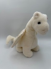 Ty Beanie Buddy Magic Dragon Plush 2002 10" Mystical White Wings Classic Vintage