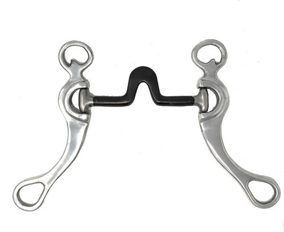 #ad AJ Tack Aluminum Cheeks Swivel Port Spoon Bit $46.99