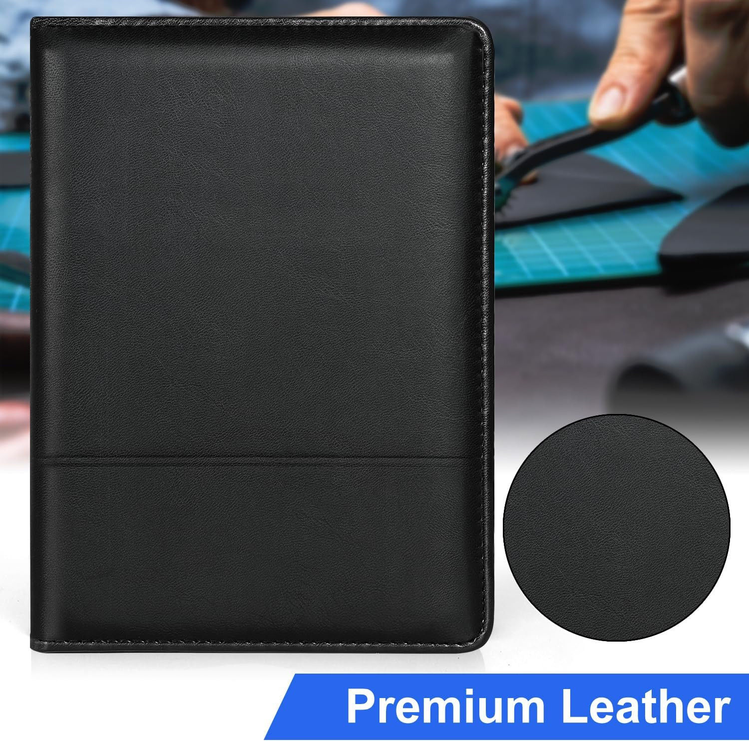 Classic Padfolio/Junior Portfolio Folder Case, Business A5 Binder Organizer Note