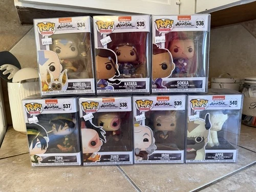 Funko Pop! Animation: 7pc Avatar Lot #534-540 (Full Set)
