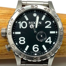 Nixon The 51-30 Tide Taucheruhr schwarzes Zifferblatt Quarz 50mm gebraucht