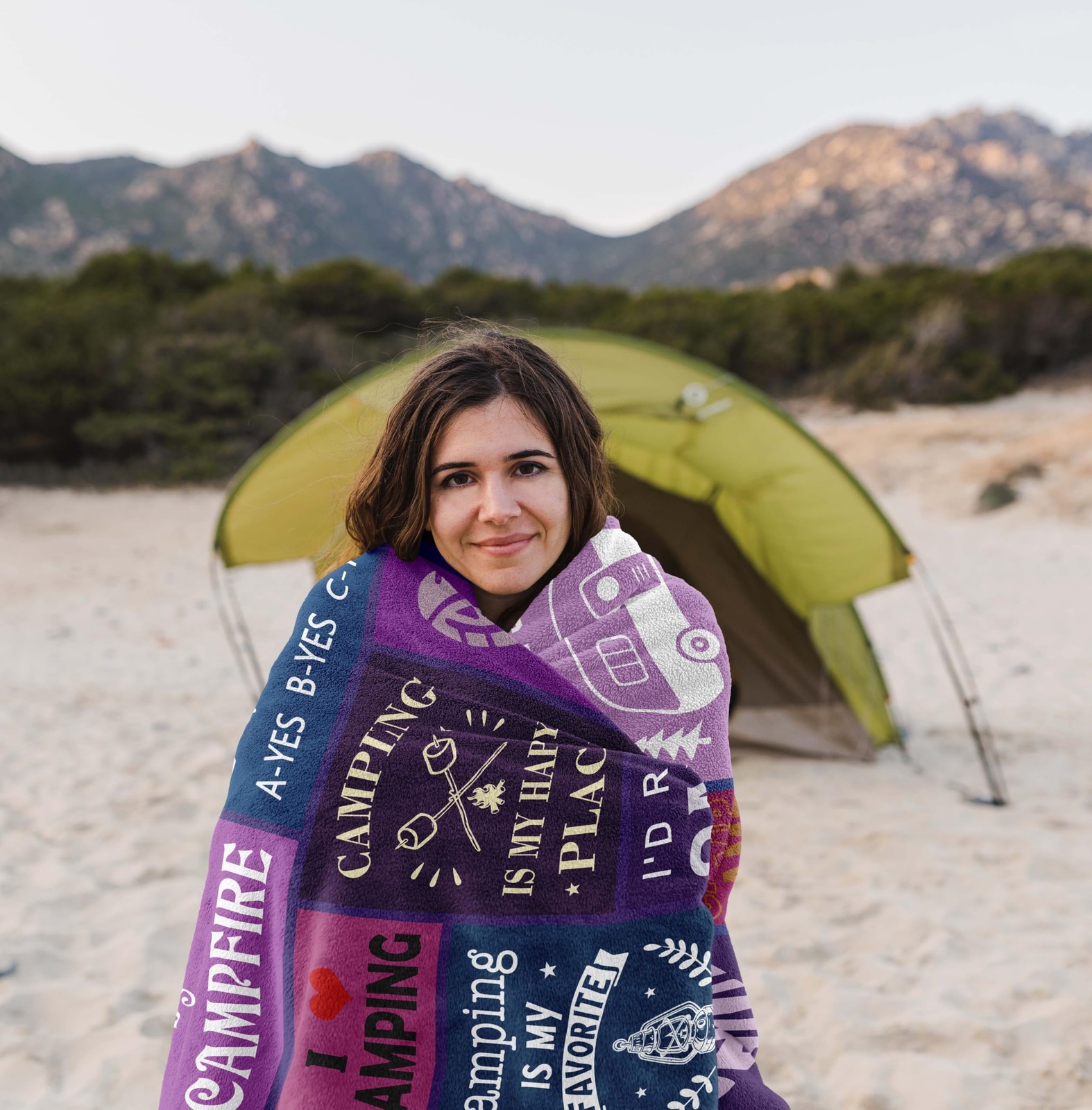 Cool Camping Gifts for Women/Men, Camping Blanket Essentials for Camp Lover, ... thumbnail 5
