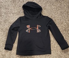 Under Armour Black Pullover Hoodie Youth Boy Size Small