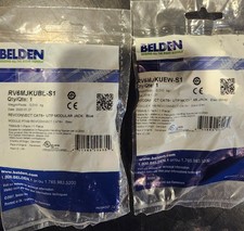 Belden Modular Cat 6 Jack, UTP, Electric White  blue