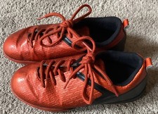 F&F UK 1 EU 33 Astro Turf Orange & Black Trainers Football Boots. Good Condition