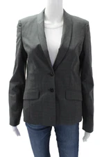 Boss Hugo Boss Mens Wool Long Sleeve One Button Blazer Suit Gray Size 38