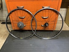 Mavic X221 26 9 Speed Discrim Brake Wheelset Coda Expert Hubs 11-28 Cassette Mavic X221 26 9 Speed Discrim Brake Wheelset Coda Expert Hubs 11-28 Cassette