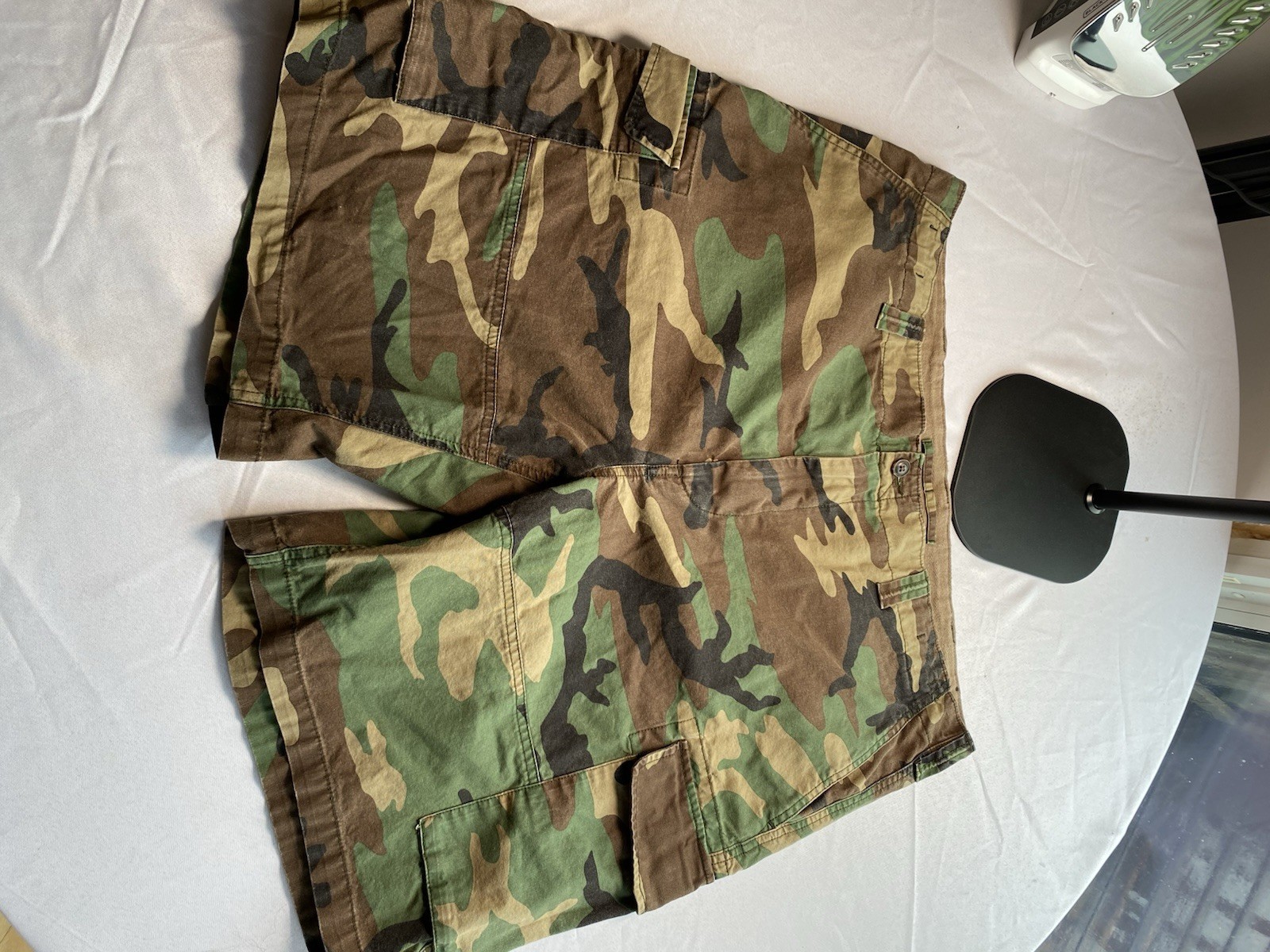 Polo Ralph Lauren Camo Cargo Shorts Mens 40 Relaxed Cotton Woodland Camouflage