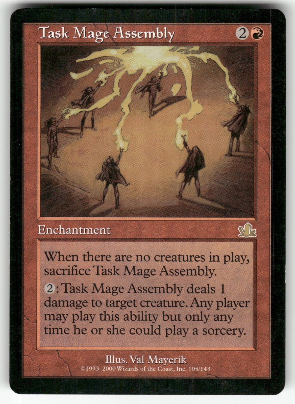 Task Mage Assembly 105 Rare Prophecy Magic: The Gathering Near Mint