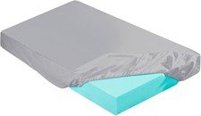 Dark Gray Twin 2-3 Inch Mattress Topper Cover 75 X 38 In Memory Foam Microfiber