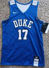 NWT Nike Duke Youth Jersey Medium Blue Devils Basketball Reversible NCAA #17