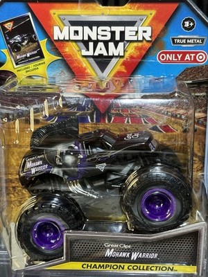 Monster Jam Mohawk Warrior Monster Truck 1/64 Toy Champion Collection Card Car