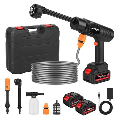 #ad Portable Cordless Pressure Washer 600 PSI 21V Rechargeable Two Batteries Pow... $94.45