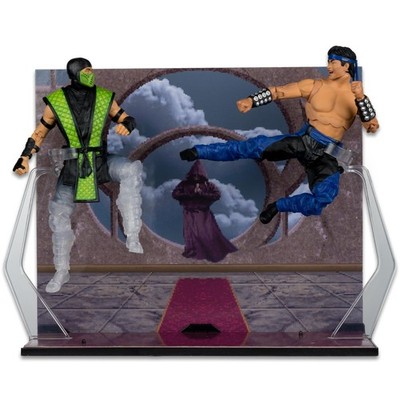 Liu Kang vs Reptile (Mortal Kombat Klassic) Deluxe 7 inches, Multicolor 