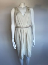 ETRO Cream Vintage Cotton Viscose Sleeveless Dress It 48 Uk 16