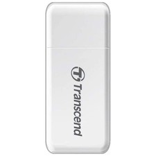 Transcend USB 3.0 Card Reader, White, SD, microSD TSRDF5W