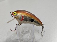 Discontinued RICK CLUNN THUNDERSHAD...Balsa Squarebill...Silver Foil Brown Back!