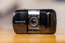 Olympus  Mju I Infinity Stylus 35mm Point  Shoot - TESTED WORKING  video 