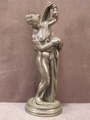 ~Antique Callipygian Aphrodite Bronze Statue Sculpture Venus Bathing Grand Tour~