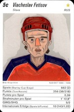 2 VARIATIONS English & VERY RARE Finnish Version Hockey Cards VIACHESLAV FETISOV