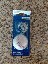 Baseball Ceiling Fan Pull Chain New