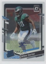 2023 Panini Donruss Optic Rated Rookie RPS 141/199 Jalen Carter #281 Auto 1pd