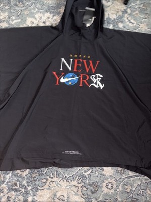 Nike Running New York City NYC Marathon Packable Hooded Poncho S/M Rain Cover