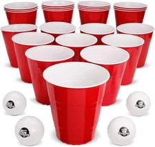 GoPong Giant Yard Pong Drinking Game for Adults – Indoor/Outdoor Lawn, Beach, 