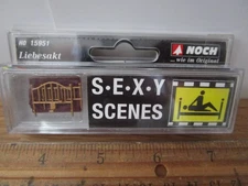 Rare HO 1/87 Scale Noch Sexy Scenes Figures & Bed 15951 For Train Layout