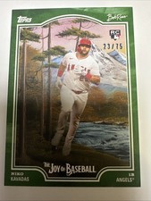 👑 2025 Topps x Bob Ross: The Joy of Baseball NIKO KAVADAS #97 🟢 /75 Angels 🎨