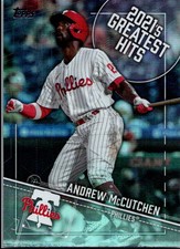2022 Topps 2021’s Greatest Hits Blue Andrew McCutchen Philadelphia Phillies