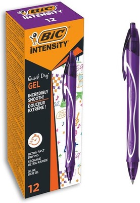 BIC Gel-ocity Quick Dry Gelschreiber 0,7 mm violett mittlere Spitze präzise