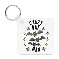 Crazy Bat Mann Stars SchlüSselanhäNger Tier Vatertag Boyfriend Lustig