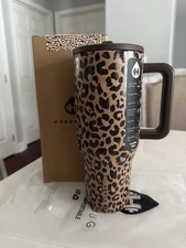 Hydrojug Savanna Cheetah Leopard Print Traveler Cup 40oz DSG Tumbler NEW IN HAND