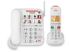 VTech VTSN5147 Amplified Corded/Cordless Answering System Big Buttons & Display™