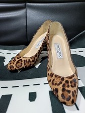 Jimmy Choo leopard print heeled pumps size 35 Dressy women shoes from japan