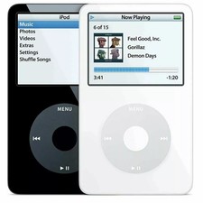 Apple iPod Classic Video 5a generazione 80GB Nero/Bianco (batteria nuova) Perfetto😍