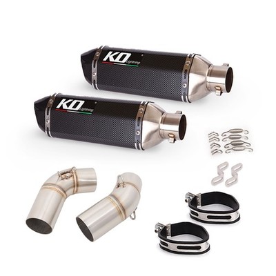 Slip On For Ducati Monster 696 795 796 1100 Exhaust Middle Link Pipe Muffler Tip