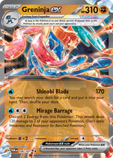 Greninja ex 106/167 Twilight Masquerade Double Rare NM on eBay