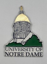 VTG University Of Notre Dame Fighting Irish Golden Dome Rubber Magnet 2.75” NOS