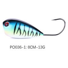 Wave Mouth Hengjia Water Gear Big Lure Fishing Bait Hard Lying Single Hit Hook