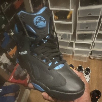 Reebok Pump Men s High Top Lace Up Athletic Sneakers Black/Blue