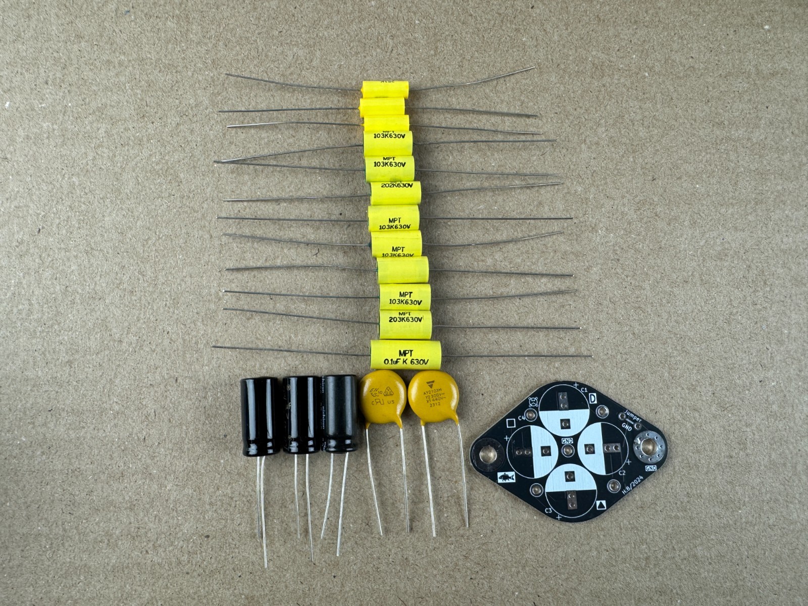 Rebuild Kit for Precision E-200-C Signal Generator Full Recap Capacitors