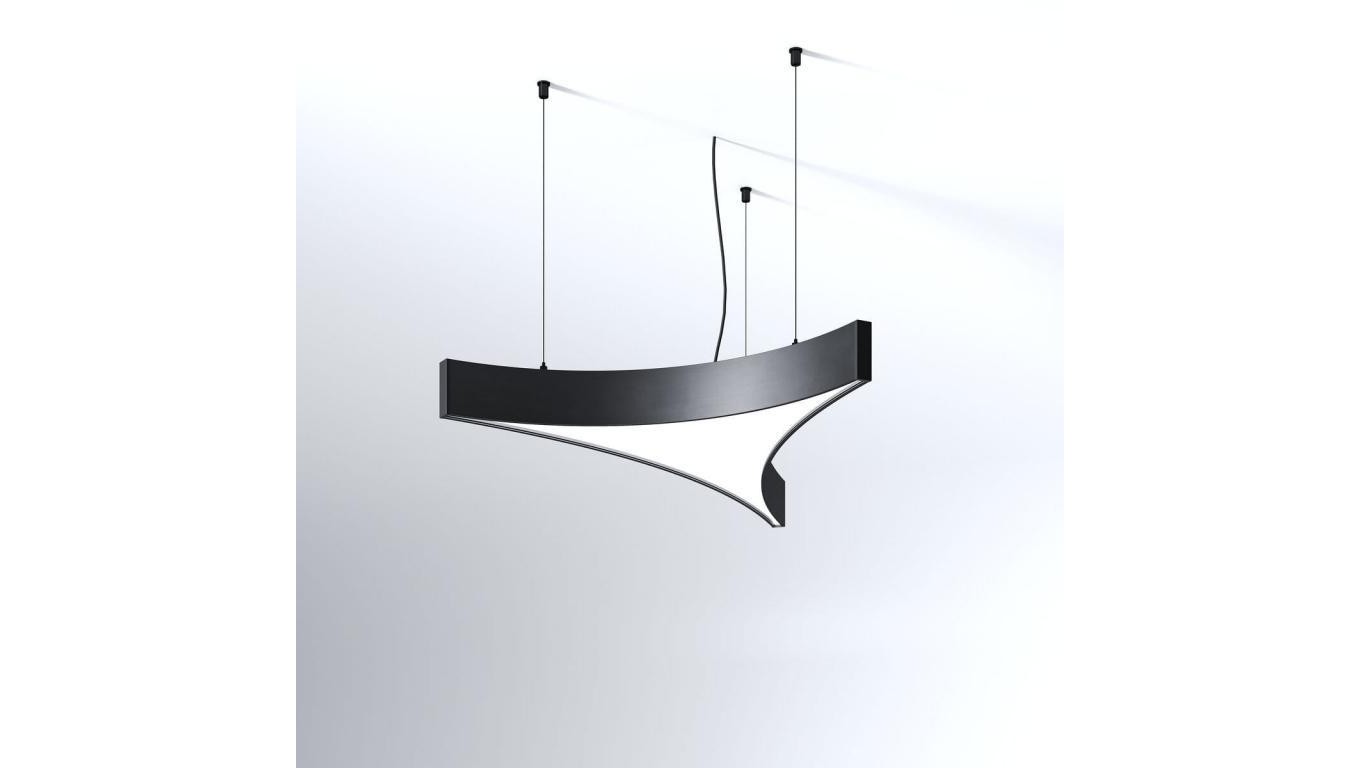 Конструкция MI-SAIL-S zwieszana без светодиода и защиты IP20 черный анодированный КЛЮЧ 223790₽