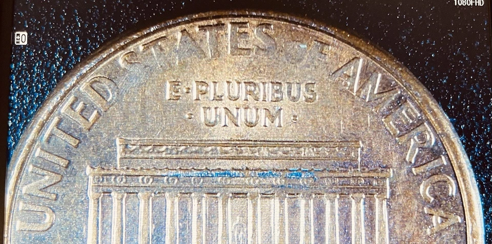 1993 D Lincoln Memorial Cent, Close AM, Reverse Grease Strike Error,  AU - Image 4 of 4